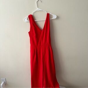 Red jcrew jumpsuit moving sale